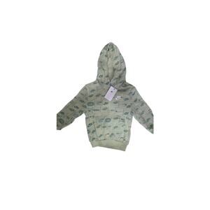 Nike Kids All Over Logo Hoodie Sage Green Youth XS NWT